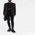Balmain button-embellished stirrup leggings - Black