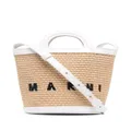 Marni Tropicalia logo-embroidered bucket bag - Neutrals