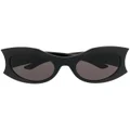 Balenciaga Eyewear Hourglass round-frame sunglasses - Black