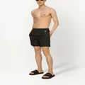 Dolce & Gabbana logo-tag swim shorts - Black