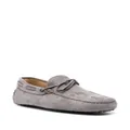 Tod's Gommino lace-up suede loafers - Grey