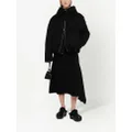 Jil Sander oversized cashmere hooded jacket - Black
