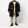 Junya Watanabe MAN contrast-sleeve duffle coat - Black