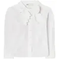 Tory Burch scalloped-blow poplin blouse - White