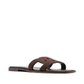 Tod's suede slide sandals - Brown