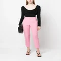 ISABEL MARANT seam-detail cropped trousers - Pink