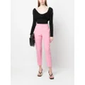 ISABEL MARANT seam-detail cropped trousers - Pink