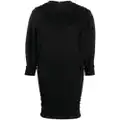 Saint Laurent roll-neck mini dress - Black