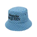Alexander McQueen Skull-print bucket hat - Blue