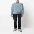 Calvin Klein lyocell-blend quarter-zip jumper - Blue
