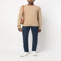 Calvin Klein Superior wool crewneck jumper - Brown