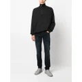 Calvin Klein cotton-blend quarter-zip jumper - Black