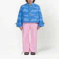 Marni cloud-print boxy-cut jacket - Blue