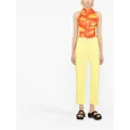MSGM cropped straight-leg jeans - Yellow