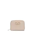 Ferragamo Gancini-plaque leather purse - Neutrals