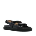 ISABEL MARANT touch-strap platform leather sandals - Black