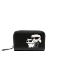 Karl Lagerfeld Ikonik Karl leather purse - Black