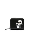 Karl Lagerfeld Ikonik Karl leather purse - Black