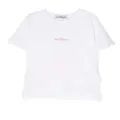 Stone Island Junior logo print short-sleeve T-shirt - White