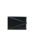 Alexander McQueen logo-plaque leather wallet - Black