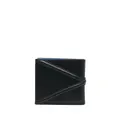 Alexander McQueen logo-plaque leather wallet - Black