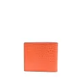 Moschino leather logo-lettering wallet - Orange