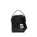 Karl Lagerfeld logo-plaque detail tote bag - Black