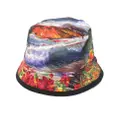 Philipp Plein Hawaii reversible bucket hat - Red