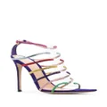 Gianvito Rossi Mirage 105mm crystal-embellished sandals - Purple