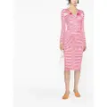 Missoni striped rib-knit skirt - Pink