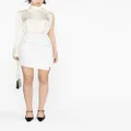 Alexander McQueen asymmetric wool miniskirt - White