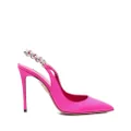 Aquazzura crystal-embellished 110mm pumps - Pink