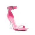 Alexander McQueen 110mm satin-finish sandals - Pink
