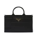 Prada medium Symbole leather tote bag - Black