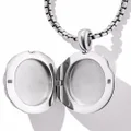 David Yurman sterling silver Sculpted Cable Locket amulet