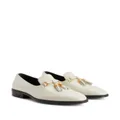 Giuseppe Zanotti tassel leather loafers - White