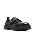 Alexander McQueen side-buckle fastening brogue shoes - Black