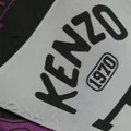 Kenzo logo-print silk scarf - Purple