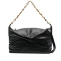 Jimmy Choo Diamond leather shoulder bag - Black