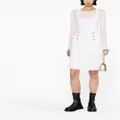 Balmain high-waisted pencil skirt - White