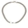 Balenciaga BB Icon gourmette-chain necklace - Silver