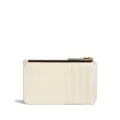 Marni logo-print leather card case - White