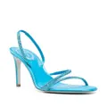 René Caovilla crystal-embellished slingback 110mm sandals - Blue