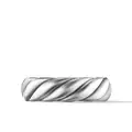 David Yurman sterling silver Sculpted Cable Contour band ring