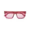TOM FORD Fausto square-frame sunglasses - Pink