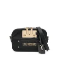 Love Moschino faux leather logo-lettering bag - Black