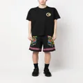 Versace Jeans Couture abstract-print cotton track shorts - Black