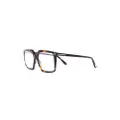 TOM FORD Eyewear oversized tortoiseshell-effect glasses - Brown