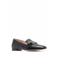Bally logo-plaque loafers - Black