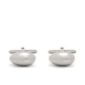 Lanvin oval bead cufflinks - Silver